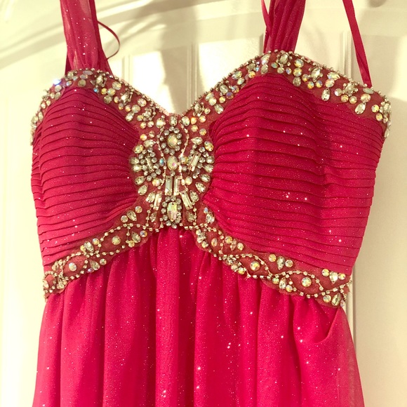 Sparkly Homecoming Dress with Custom Straps - Picture 1 of 3